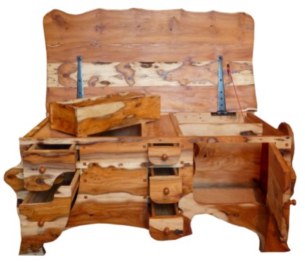Yew chest of drawers 3